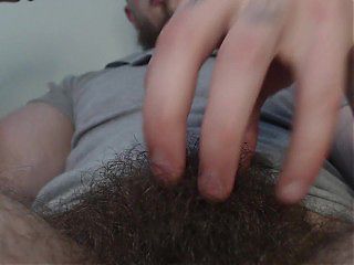 Straight hairy male dominates